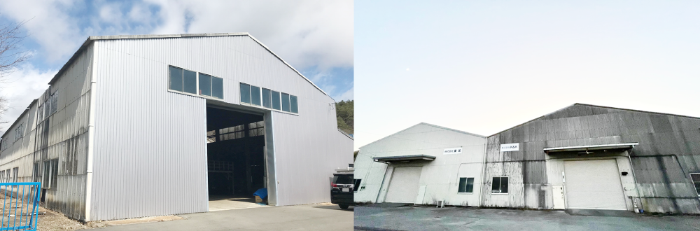 弊社管理の大型工場や作業棟